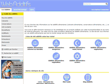 Tablet Screenshot of les-additifs-alimentaires.com